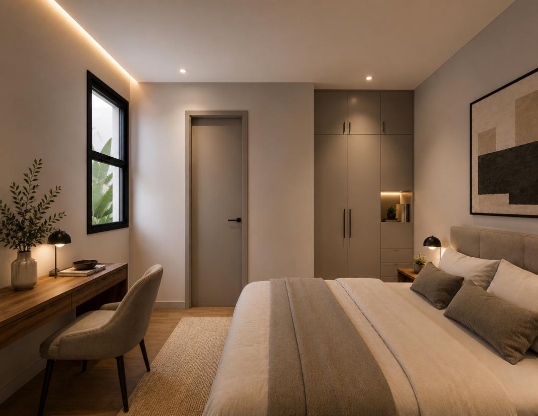 Chambre avec bureau — Résidence OBIOTHAN