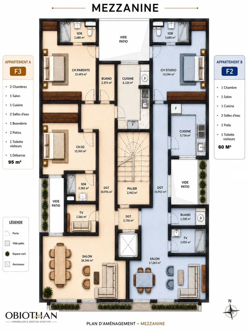 Plan mezzanine